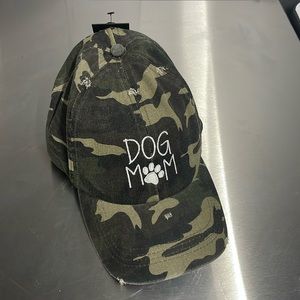 Dog Mom camo baseball hat